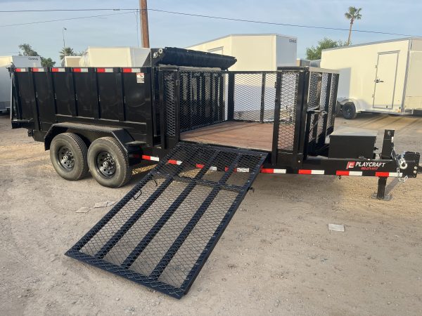 16x7 HD Tandem Dump Landscape Combo, 14K GVWR, 36" sides
