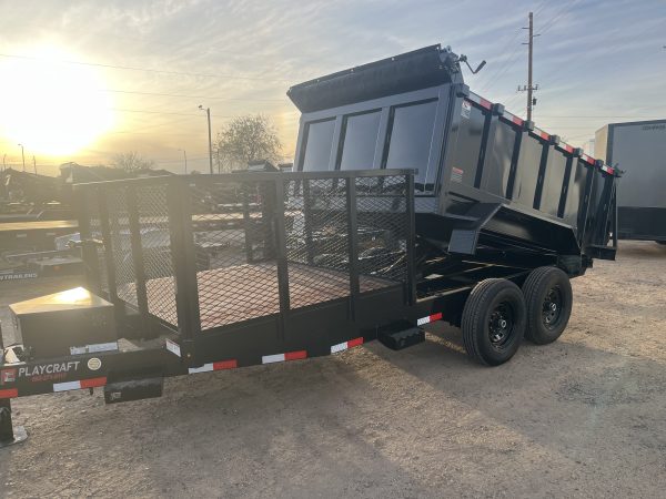 16x7 HD Tandem Dump Landscape Combo, 14K GVWR, 36" sides