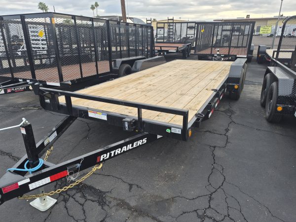 20x83"x5" Channel Tandem Axle, 10K GVWR, Equipment, Slide In Ramps