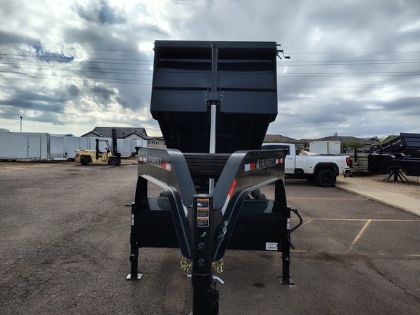 16x83 IronBull Gooseneck, Tandem Axle, 16K GVWR, 48" Sides, Telescopic Cylinder