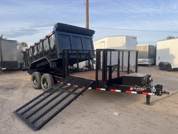 16x7 HD Tandem Dump Landscape Combo, 14K GVWR, 36" sides