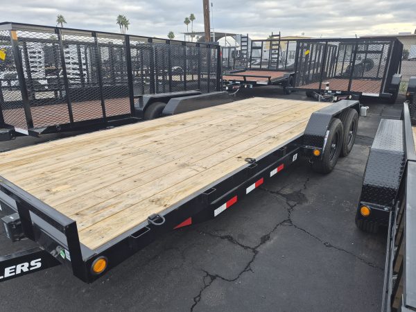 20x83"x5" Channel Tandem Axle, 10K GVWR, Equipment, Slide In Ramps