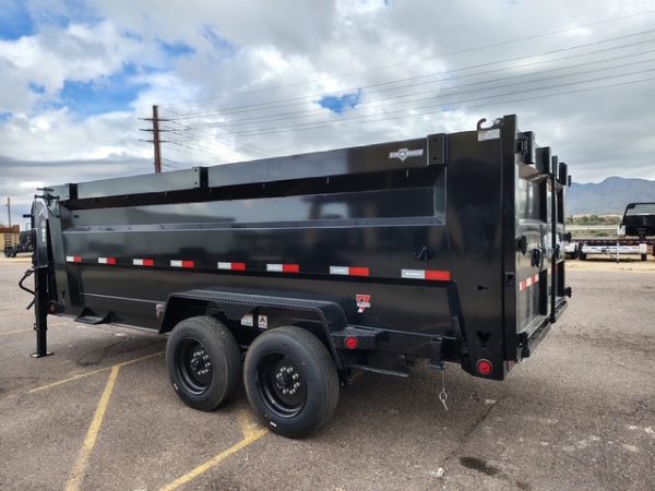 16x83 IronBull Gooseneck, Tandem Axle, 16K GVWR, 48" Sides, Telescopic Cylinder