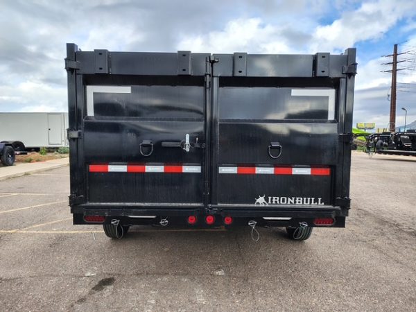 16x83 IronBull Gooseneck, Tandem Axle, 16K GVWR, 48" Sides, Telescopic Cylinder
