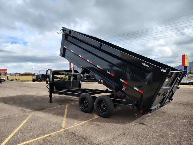 16x83 IronBull Gooseneck, Tandem Axle, 16K GVWR, 48" Sides, Telescopic Cylinder - Image 7