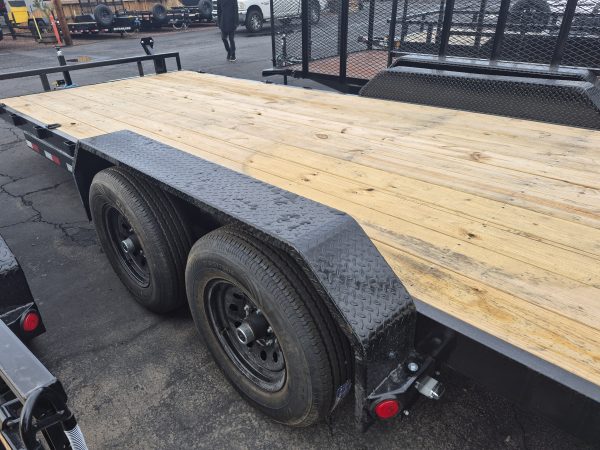 20x83"x5" Channel Tandem Axle, 10K GVWR, Equipment, Slide In Ramps