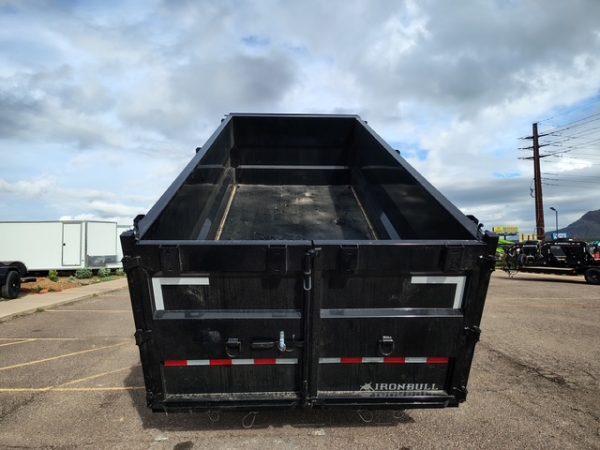 16x83 IronBull Gooseneck, Tandem Axle, 16K GVWR, 48" Sides, Telescopic Cylinder