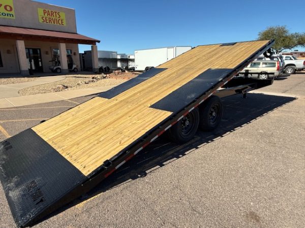 22x102 IronBull Tandem Axle, 14K GVWR, Deckover Tilt