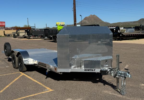18x82 All Aluminum, 7K GVWR, Tandem Axle, Tilt - (8218ANV-TILT-TA-EL-RTD)
