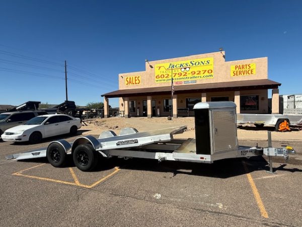20x82 All Aluminum, 10K GVWR, Tandem Axle, XL Tilt w/ Cargo Box (8220H-XL-TILT-TA-EL-RTD)