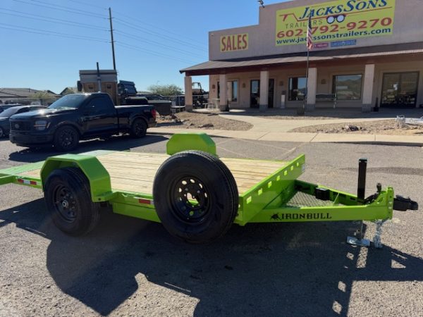 12x80 IronBull Single Axle, 7K GVWR, Tilt