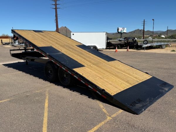 22x102 IronBull Tandem Axle, 14K GVWR, Deckover Tilt