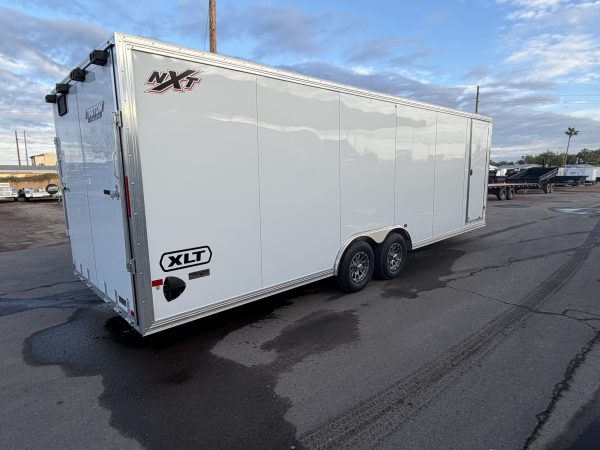 24x8.5 All Aluminum XLT-P Car Hauler, Elite Escape Door, 10K GVWR, Ramp Door