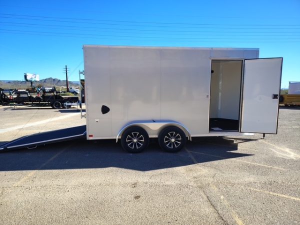 14x7 Jasper SE, 7K GVWR, Vinyl Walls, Rubber Coin Floor,  Ramp Door