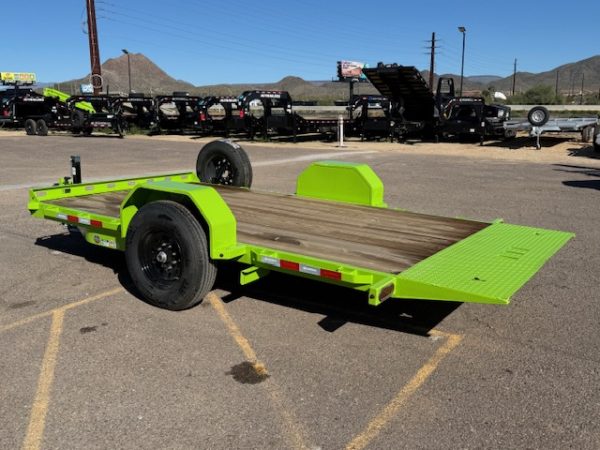 12x80 IronBull Single Axle, 7K GVWR, Tilt