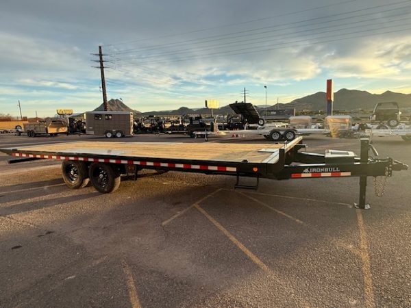 24x102" IronBull Tandem Axle, 14K GVWR, Deckover Tilt, Scissor UPG