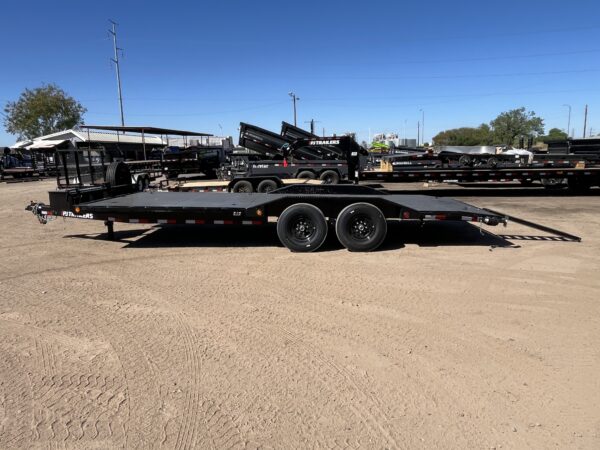 22x102x6" Channel Tandem Axle, 14K GVWR Super-Wide, Equipment, Slide In Ramps
