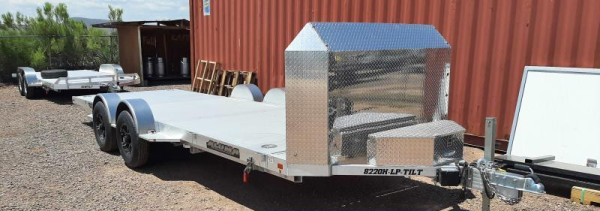 18x82 All Aluminum, 7K GVWR, Tandem Axle, Tilt - (8218ANV-TILT-TA-EL-RTD)