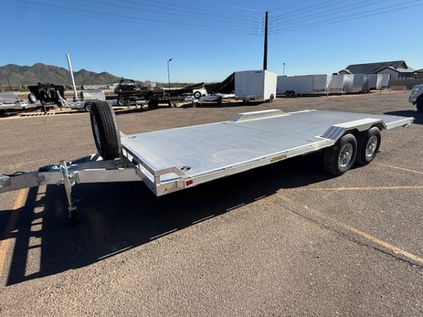 20x102" All Aluminum Wide Body, 10K GVWR, Heavy Tandem Axle, Drive-Over-Fenders (WB20H-TA-EL-DOF-R-RR-RTD)