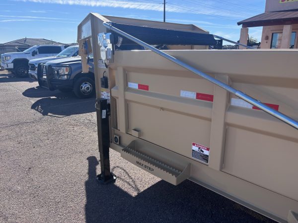 16x83 Gooseneck, Tandem Axle, 16 GVWR, Low-Pro Dump, 36" Sides