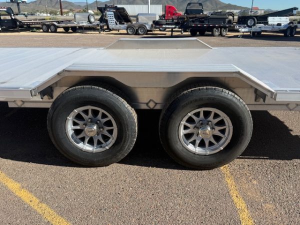 20x102" All Aluminum Wide Body, 10K GVWR, Heavy Tandem Axle, Drive-Over-Fenders (WB20H-TA-EL-DOF-R-RR-RTD)