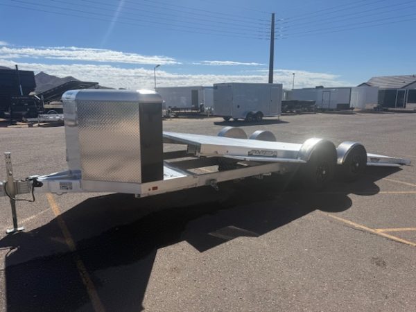 20x82 All Aluminum, 10K GVWR, Tandem Axle, XL Tilt w/ Cargo Box (8220H-XL-TILT-TA-EL-RTD)