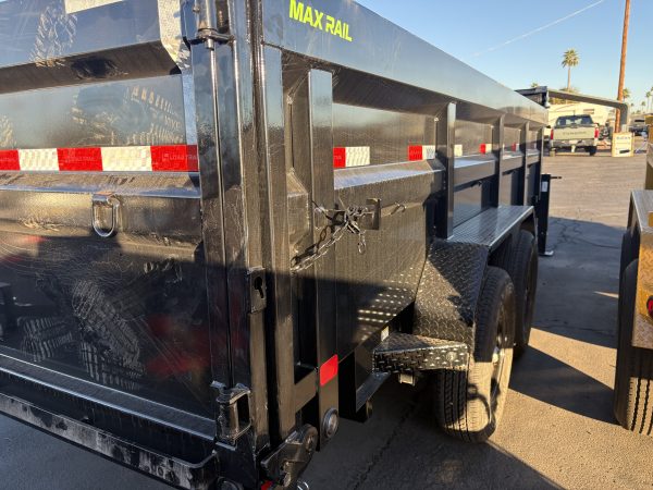 16x83 Gooseneck, Tandem Axle, 14 GVWR, Low-Pro Dump, 36" Sides