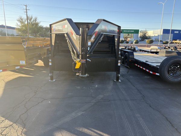 16x83 Gooseneck, Tandem Axle, 14 GVWR, Low-Pro Dump, 36" Sides