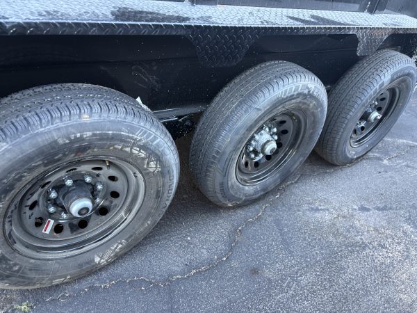16x83 Gooseneck, Triple Axle, 21K GVWR, Low-Pro Dump, 36" Sides