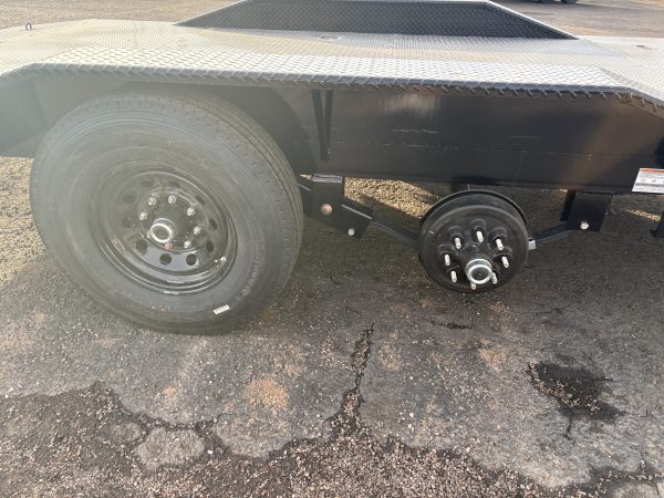 22x102x6" Channel Tandem Axle, 14K GVWR Super-Wide, Equipment, Slide In Ramps