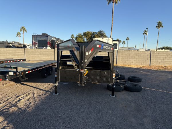 16x83 Gooseneck, Tandem Axle, 14 GVWR, Low-Pro Dump, 24" Sides