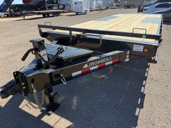 22x102 IronBull Tandem Axle, 14K GVWR, Deckover Tilt