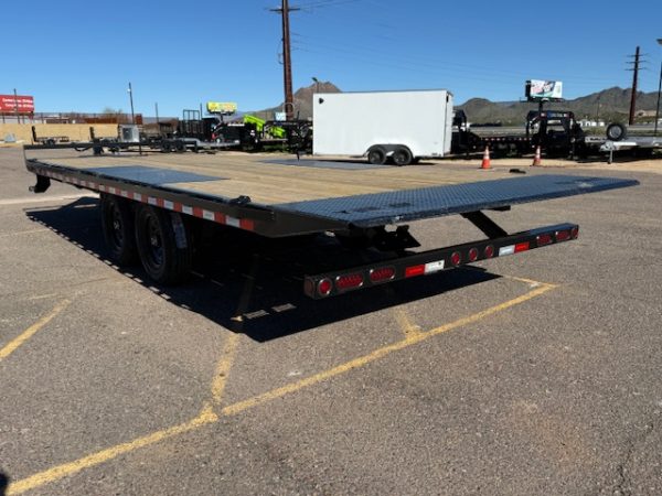 22x102 IronBull Tandem Axle, 14K GVWR, Deckover Tilt
