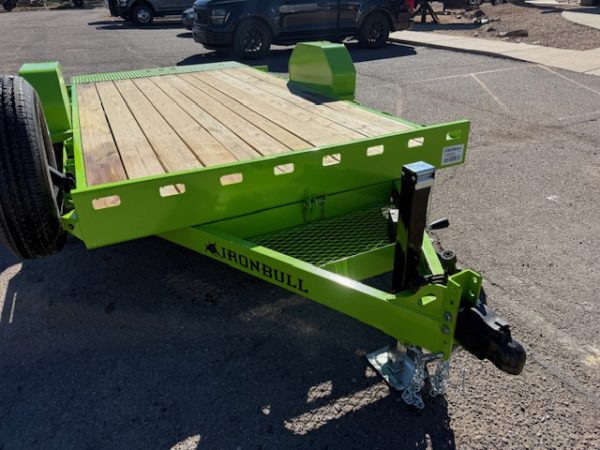 12x80 IronBull Single Axle, 7K GVWR, Tilt