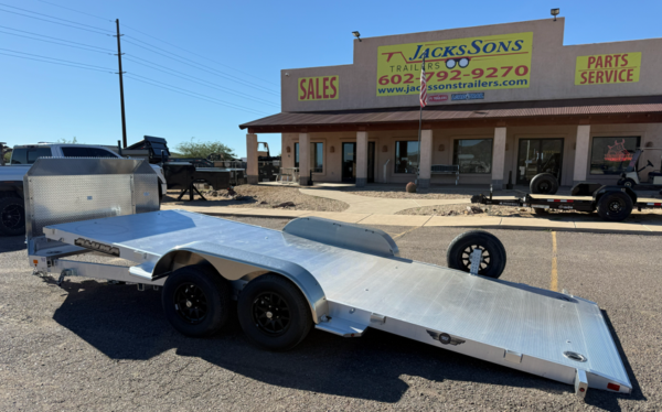18x82 All Aluminum, 7K GVWR, Tandem Axle, Tilt - (8218ANV-TILT-TA-EL-RTD)