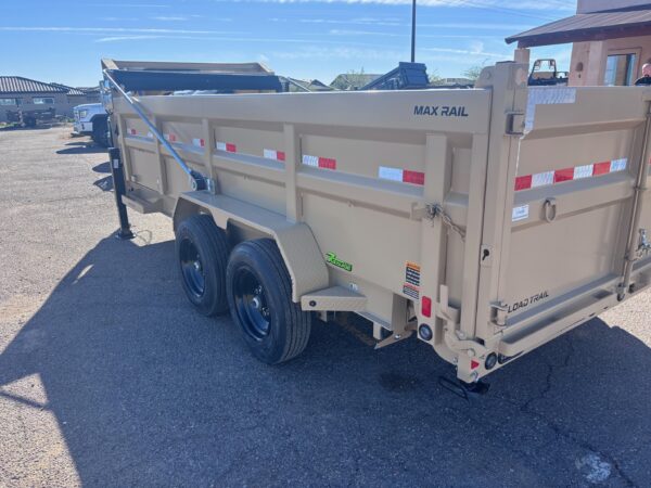 16x83 Gooseneck, Tandem Axle, 16 GVWR, Low-Pro Dump, 36" Sides