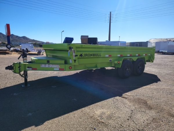 16x83 Ironbull Tandem Axle Dump, 15K GVWR, 24" Sides