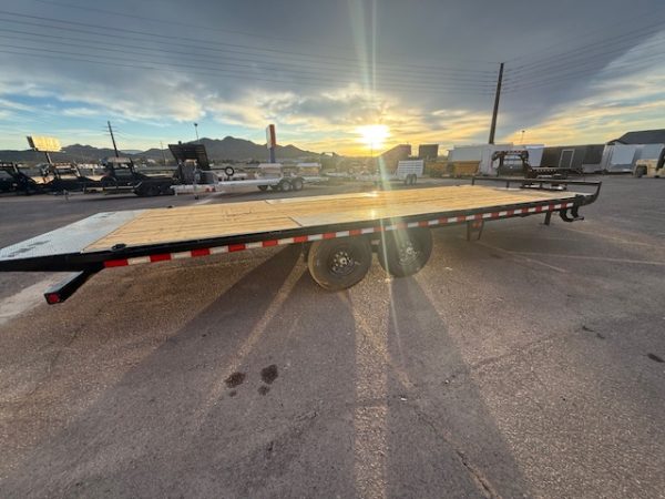 24x102" IronBull Tandem Axle, 14K GVWR, Deckover Tilt, Scissor UPG