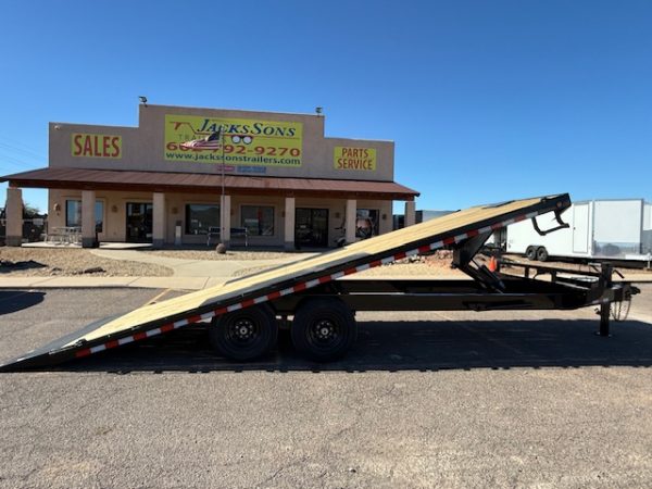 22x102 IronBull Tandem Axle, 14K GVWR, Deckover Tilt