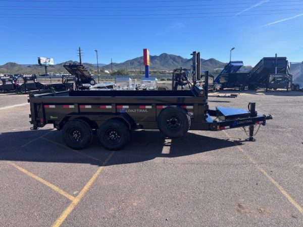 14x83 Tandem Axle 14K GVWR Low-Pro Dump, Telescopic Cylinder, 24" Sides
