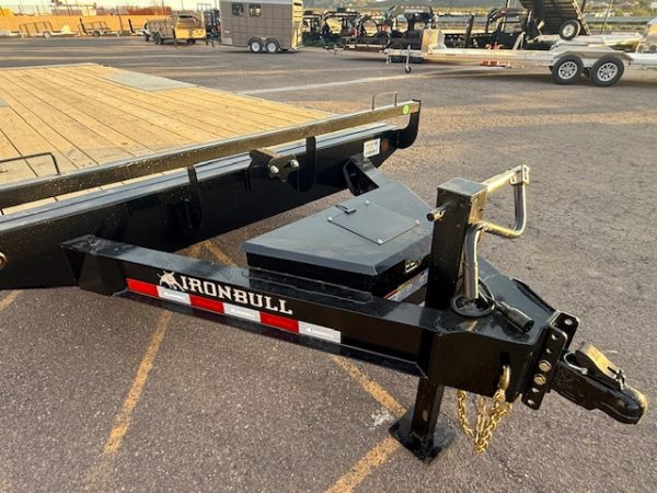 24x102" IronBull Tandem Axle, 14K GVWR, Deckover Tilt, Scissor UPG