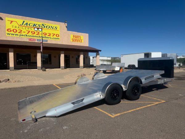 20x82 All Aluminum, 10K GVWR, Tandem Axle, XL Tilt w/ Cargo Box (8220H-XL-TILT-TA-EL-RTD)