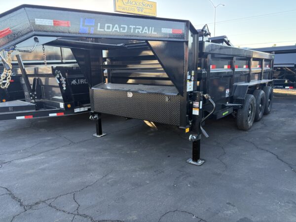 16x83 Gooseneck, Triple Axle, 21K GVWR, Low-Pro Dump, 36" Sides