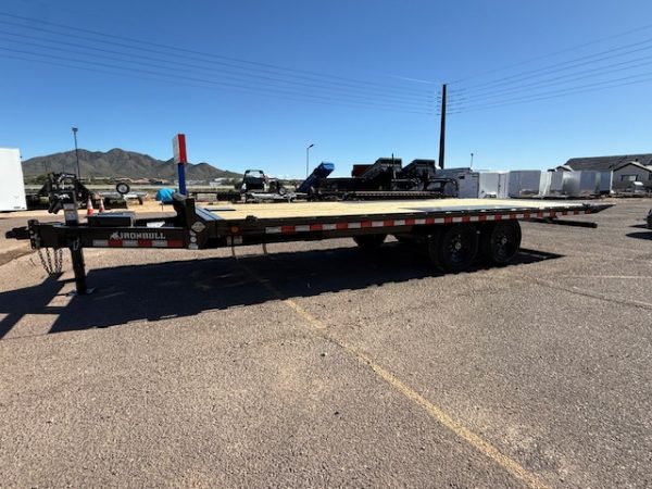 22x102 IronBull Tandem Axle, 14K GVWR, Deckover Tilt