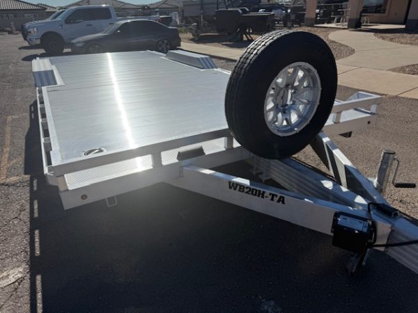 20x102" All Aluminum Wide Body, 10K GVWR, Heavy Tandem Axle, Drive-Over-Fenders (WB20H-TA-EL-DOF-R-RR-RTD)