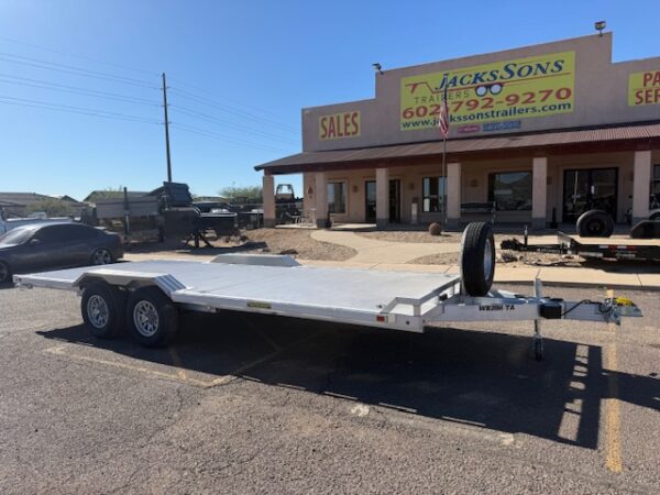 20x102" All Aluminum Wide Body, 10K GVWR, Heavy Tandem Axle, Drive-Over-Fenders (WB20H-TA-EL-DOF-R-RR-RTD)
