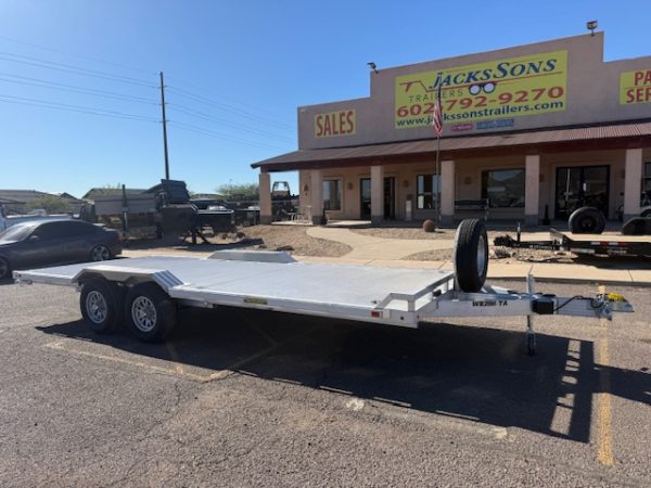 20x102" All Aluminum Wide Body, 10K GVWR, Heavy Tandem Axle, Drive-Over-Fenders (WB20H-TA-EL-DOF-R-RR-RTD)