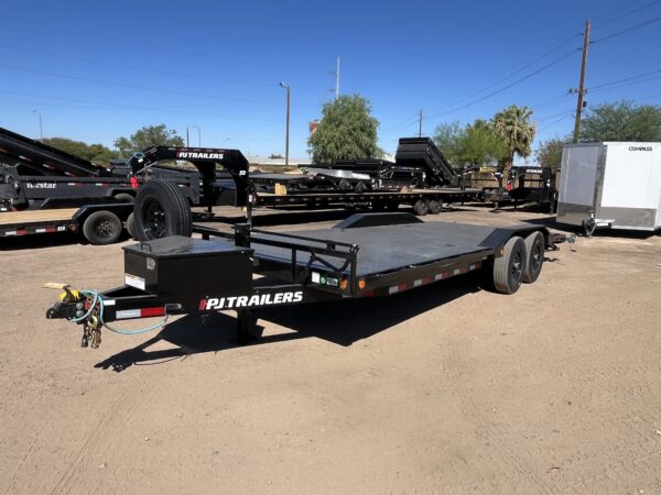 22x102x6" Channel Tandem Axle, 14K GVWR Super-Wide, Equipment, Slide In Ramps