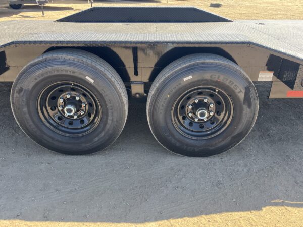 22x102x6" Channel Tandem Axle, 14K GVWR Super-Wide, Equipment, Slide In Ramps