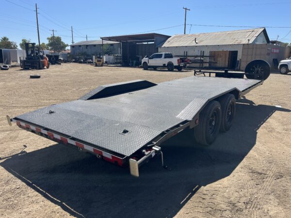 22x102x6" Channel Tandem Axle, 14K GVWR Super-Wide, Equipment, Slide In Ramps